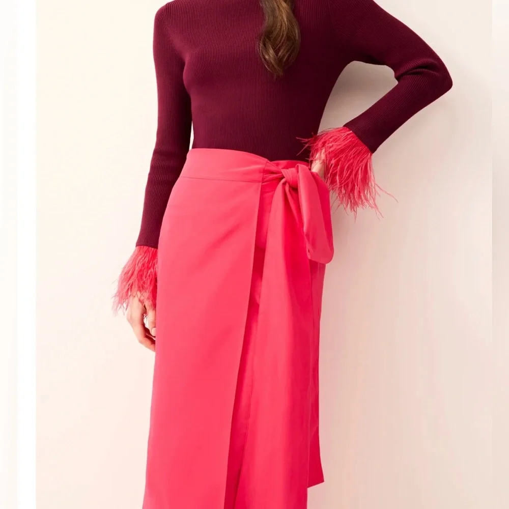 Marie Oliver Vibrant Wrap Skirt - Picture 2 of 4